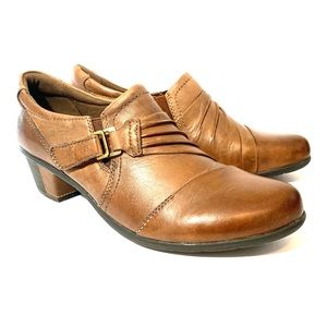 Earth Origin Loafers Brown Leather 12 Heel